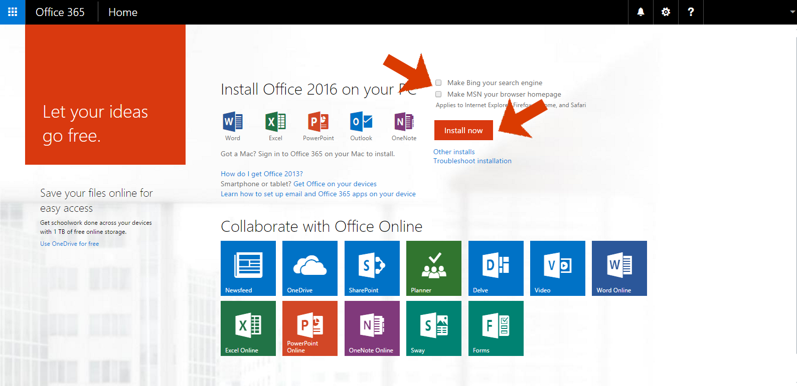 how to download office 365 on mac for students